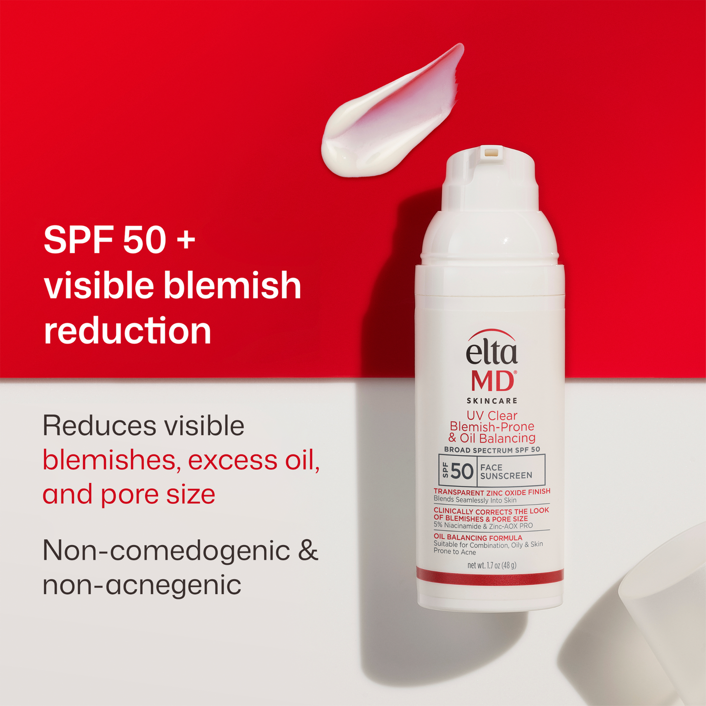 EltaMD UV Skin Recovery Face Sunscreen with Zinc Oxide, All Mineral, Safe for Sensitive Skin SPF 50
