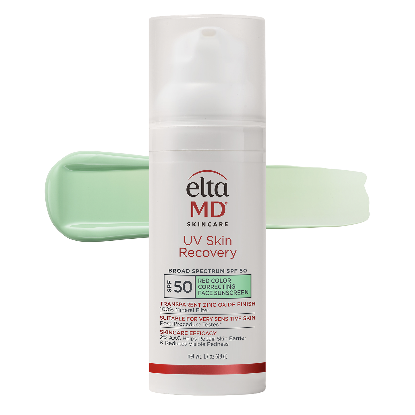 EltaMD UV Skin Recovery Face Sunscreen with Zinc Oxide, All Mineral, Safe for Sensitive Skin SPF 50